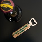 Wooden Bottle Opener Gift For Dad Birthday From Daughter Son