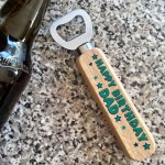 Wooden Bottle Opener Gift For Dad Birthday From Daughter Son