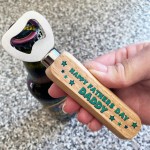 Happy FATHERS DAY Daddy Wooden Bottle Opener Dad Gift