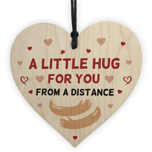 Hug Token Gift For A Friend Wooden Heart Special Gift