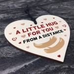 Hug Token Gift For A Friend Wooden Heart Special Gift