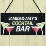 Personalised Cocktail Bar Signs Plaques Novelty Bar Sign Alcohol