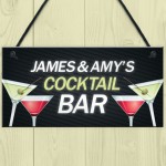 Personalised Cocktail Bar Signs Plaques Novelty Bar Sign Alcohol