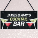 Personalised Cocktail Bar Signs Plaques Novelty Bar Sign Alcohol