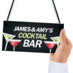 Personalised Cocktail Bar Signs Plaques Novelty Bar Sign Alcohol