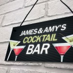 Personalised Cocktail Bar Signs Plaques Novelty Bar Sign Alcohol