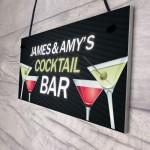 Personalised Cocktail Bar Signs Plaques Novelty Bar Sign Alcohol