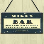 Novelty Bar Decor Personalised Home Bar Signs Funny Man Cave