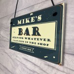 Novelty Bar Decor Personalised Home Bar Signs Funny Man Cave