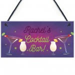 Personalised Novelty Cocktail Bar Home Bar Signs And Plaques