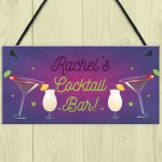 Personalised Novelty Cocktail Bar Home Bar Signs And Plaques