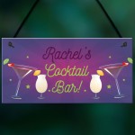 Personalised Novelty Cocktail Bar Home Bar Signs And Plaques