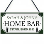 PERSONALISED Home Bar Hanging Sign Garden Plaque Man Cave 