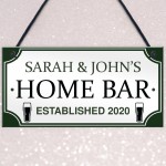 PERSONALISED Home Bar Hanging Sign Garden Plaque Man Cave 