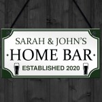 PERSONALISED Home Bar Hanging Sign Garden Plaque Man Cave 