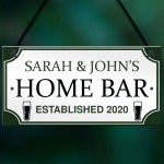 PERSONALISED Home Bar Hanging Sign Garden Plaque Man Cave 
