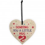 Wooden Heart Hug Token Gift for Loved Ones In Need Of A Hug