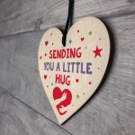 Wooden Heart Hug Token Gift for Loved Ones In Need Of A Hug