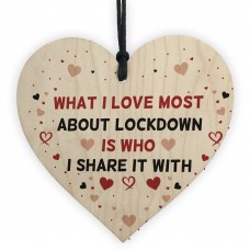 Funny Gift For Boyfriend Girlfriend Husband Wife Wood Heart