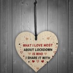 Funny Gift For Boyfriend Girlfriend Husband Wife Wood Heart
