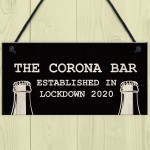 Funny Corona Bar Sign For Home Bar Garden Hanging Sign Alcohol