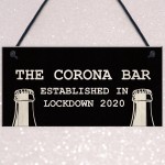 Funny Corona Bar Sign For Home Bar Garden Hanging Sign Alcohol