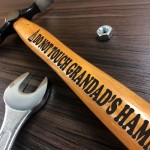 FUNNY Gift For Grandads Birthday Fathers Day Engraved Hammer