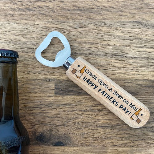 Fathers Day Gift For Dad Grandad Wooden Bottle Opener Funny Gift