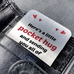 Little Pocket Hug Metal Wallet Insert for Loved Ones Mum Dad Nan