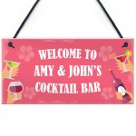 Personalised Cocktail Bar Alcohol Gifts Novelty Home Bar Gifts