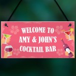 Personalised Cocktail Bar Alcohol Gifts Novelty Home Bar Gifts