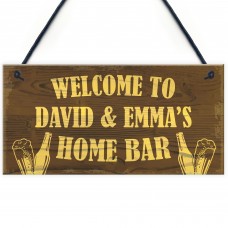 Home Bar Personalised Plaque Man Cave Garden Decor Gifts