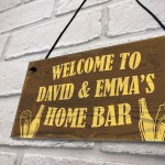 Home Bar Personalised Plaque Man Cave Garden Decor Gifts