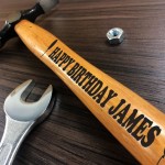 Personalised Birthday Gift For Men Engraved Hammer Dad Grandad