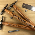 Personalised Birthday Gift For Men Engraved Hammer Dad Grandad