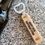 40th 50th 60th Birthday Gift Wooden Bottle Opener Personalised