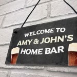 Personalised Welcome Home Bar Signs And Plaques Novelty Gifts