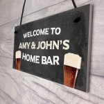 Personalised Welcome Home Bar Signs And Plaques Novelty Gifts