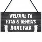 PERSONALISED Home Bar Sign Novelty Bar Man Cave Sign Home Decor 