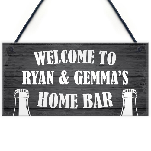 PERSONALISED Home Bar Sign Novelty Bar Man Cave Sign Home Decor 