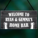 PERSONALISED Home Bar Sign Novelty Bar Man Cave Sign Home Decor 