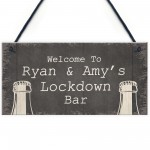 Personalised Quarantine Lockdown Bar Gifts Home Bar Signs Gifts
