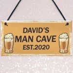 Personalised Man Cave Gifts For Him Novelty Bar Sign Fathers Day