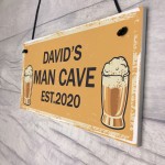 Personalised Man Cave Gifts For Him Novelty Bar Sign Fathers Day