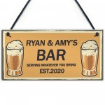 PERSONALISED Sign For Home Bar Man Cave Novelty Gifts For Him