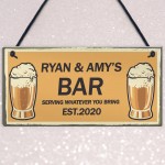 PERSONALISED Sign For Home Bar Man Cave Novelty Gifts For Him