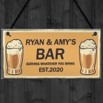 PERSONALISED Sign For Home Bar Man Cave Novelty Gifts For Him