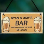 PERSONALISED Sign For Home Bar Man Cave Novelty Gifts For Him