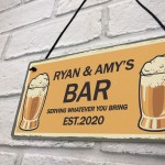 PERSONALISED Sign For Home Bar Man Cave Novelty Gifts For Him