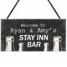 PERSONALISED Home Bar Gifts Novelty Quarantine Gifts Bar Plaques